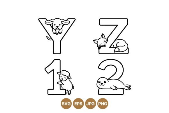 Animal Number Alphabet Clipart Review for Embroidery Projects