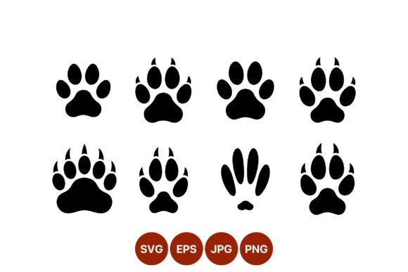 Animal Paw Prints Vector Black Review