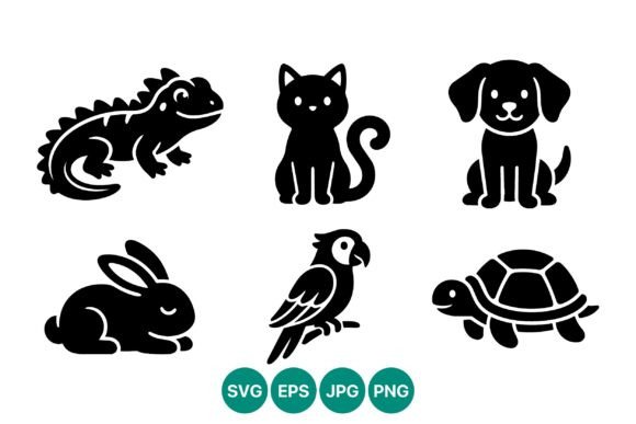 Animal Silhouettes for Embroidery Projects