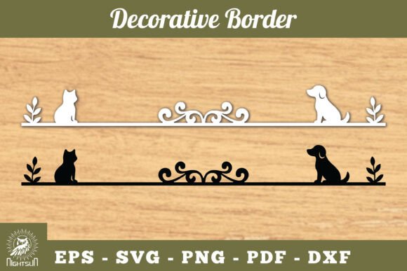 Cat and Dog Border SVG Review for Embroidery Projects