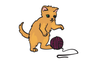 Cat Playing with a Ball of Wool Embroidery Design Review