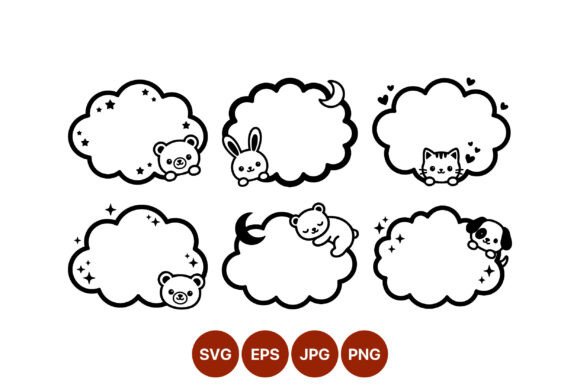 Cute Black and White Cloud Frames Review