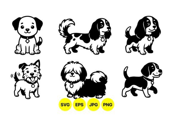 Cute Cartoon Puppy Clipart Pack Review