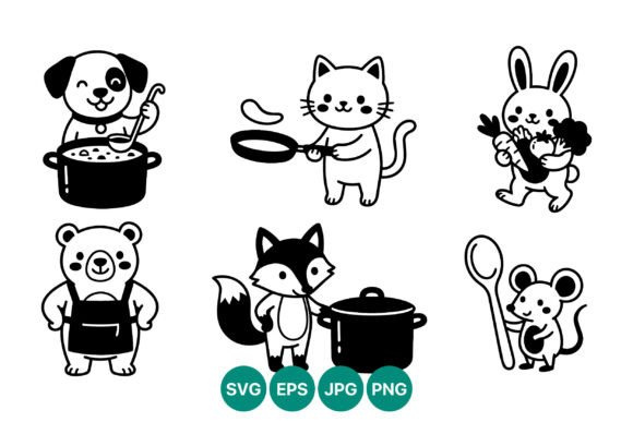 Cute Cooking Animals Vector Art Review