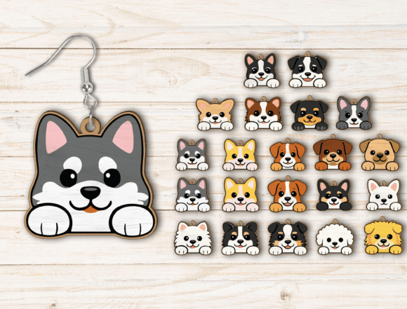 Cute Dog Earring Laser Cut File Bundle Review