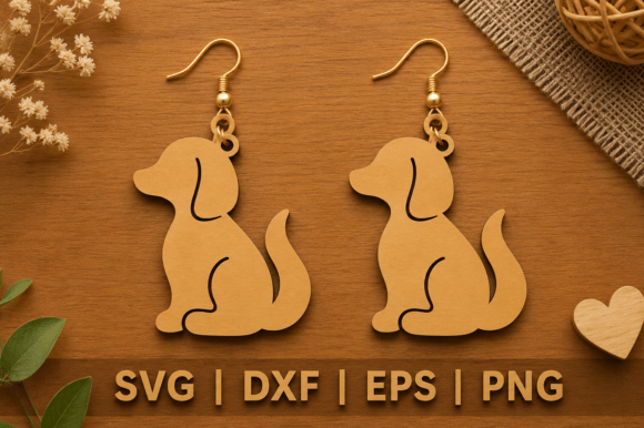 Dog Lover Earrings Laser Cut File Review