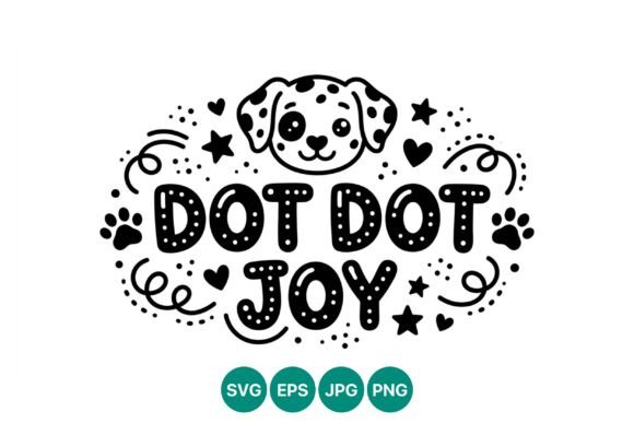 Dot Dot Joy Cute Dalmatian Face Vector Review