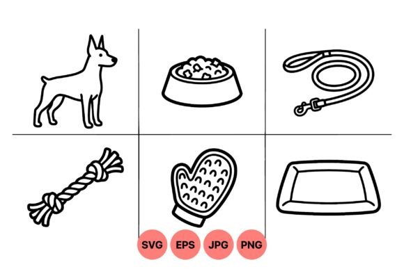 Pet Essentials Outline Clipart Review