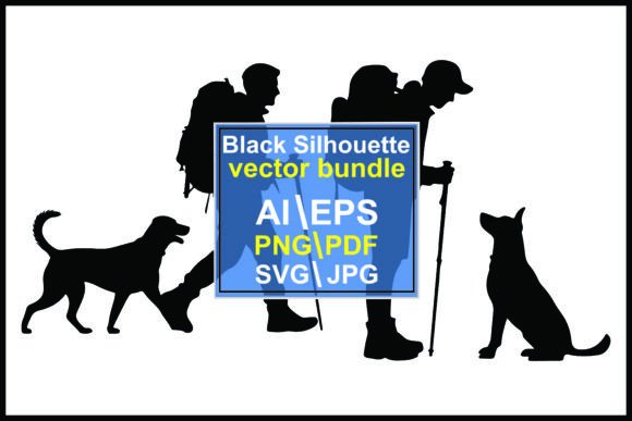 Silhouettes of Hikers Backpacks Dogs Wal Review