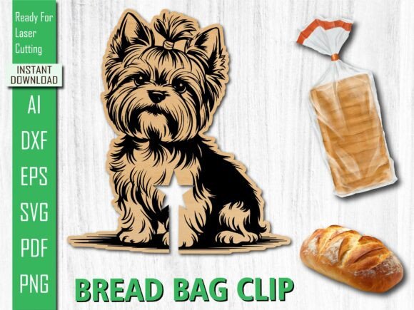 Yorkshire Terrier Bread Bag Clip SVG Review